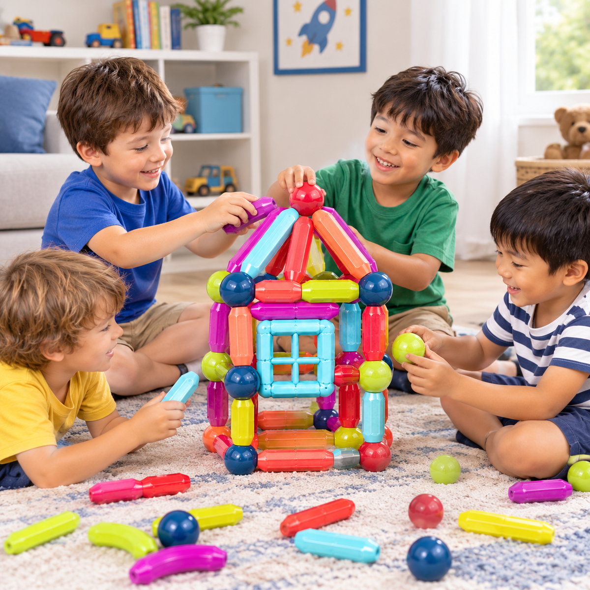 New Magnetic Building Block Toys