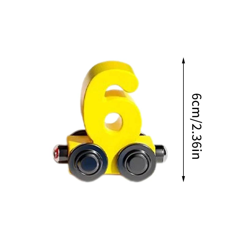 Train Set For Toddler Magnetic Digital Train Puzzle Wooden Train Set For Toddler Number Trains Learning Activities Educational